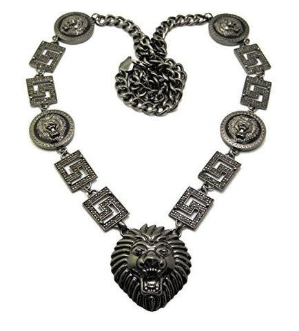 Five Lion Heads Necklace
