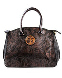 NYfashion101 (TM) Faux Snake Skin Embossed Handbag