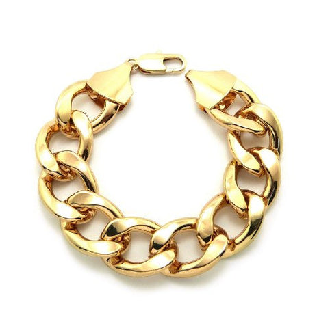 Chrome Look Link Chain Bracelet