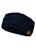 C.C Soft Stretch Winter Warm Cable Knit Fuzzy Lined Ear Warmer Headband