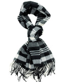 D&Y Unisex Classic Softer Than Cashmere Plaid Fringe End Scarf