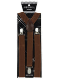 NYFASHION101 Men's Elastic Adjustable Trouser Braces Y Back Suspenders