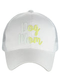 C.C Ponycap Color Changing Embroidered Quote Adjustable Trucker Baseball Cap, Dog Mom