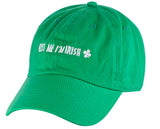 D&Y St. Patrick's Day Embroidered Quote Lucky Clover Low Profile Baseball Cap, Kiss Me I'm Irish