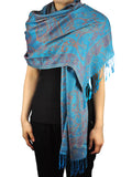 NYFASHION101 Women's Large Soft Paisley Floral Pattern Scarf Shawl Wrap