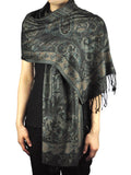 NYFASHION101 Women's Large Soft Paisley Floral Pattern Scarf Shawl Wrap