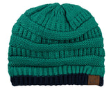 Trendy Warm Chunky Soft Stretch Cable Knit Beanie Skully