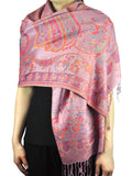 NYFASHION101 Women's Large Soft Paisley Floral Pattern Scarf Shawl Wrap