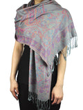 NYFASHION101 Women's Large Soft Paisley Floral Pattern Scarf Shawl Wrap