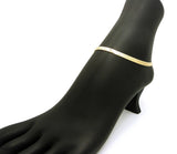 Women's 5mm 10" Herringbone Chain Anklet in Gold-Tone