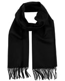 D&Y Unisex Classic Softer Than Cashmere Plain Fringe End Scarf
