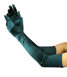 NYFASHION101 Women's Classic Long Opera Length Satin Gloves 16BL