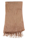 NYFASHION101 Fashionable Sparkly Glitter Thread Lightweight Tassel Scarf
