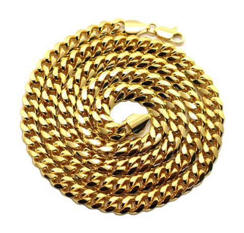 Quality Brass Miami Cuban Link Chain Necklace