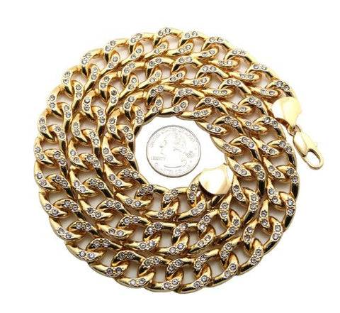Rhinestone Pave Chain Necklace