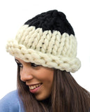 NYfashion101 Two Tone Handmade Big Chunky Loop Helsinski Hat Beanie