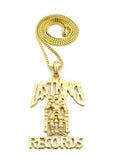 Smooth Polished Last Kings Records Label Pendant w/ 24" Chain Necklaces