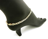 Women's 5mm 10" Mariner Chain Anklet in Gold-Tone
