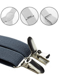 NYFASHION101 Men's Elastic Adjustable Trouser Braces Y Back Suspenders