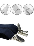 NYFASHION101 Men's Elastic Adjustable Trouser Braces Y Back Suspenders