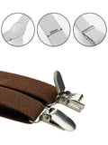 NYFASHION101 Men's Elastic Adjustable Trouser Braces Y Back Suspenders