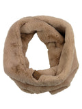 C.C Women's Soft Faux Fur Feel Neck Warmer Collar Infinity Scarf