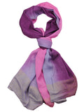 NYFASHION101 Women's Multicolor Sheer Metallic End Scarf Shawl Wrap