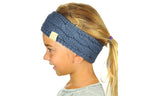 C.C Children's Kids' Warm Cable Knit Fuzzy Lined Ear Warmer Headband