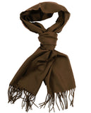 D&Y Unisex Classic Softer Than Cashmere Plain Fringe End Scarf