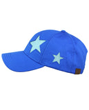 C.C Women's Glitter Star Cut Design Cotton Adjustable Precurved Baseball Cap Hat
