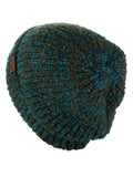 C.C Unisex Thick Soft Stretchy Multicolor Knit Cuff Beanie Skull Cap Hat