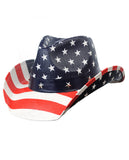 NYFASHION101 USA American Flag Patriotic Cowboy Cowgirl Hat