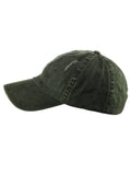 D&Y Unisex Snow Washed Distressed Cotton Twill Precurved Bill Baseball Cap