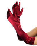 NYFASHION101 Women's Fashionable Classy Elbow Length Satin Gloves 12BL