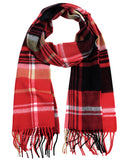 D&Y Unisex Classic Softer Than Cashmere Plaid Fringe End Scarf