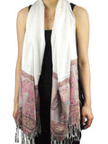 NYFASHION101 Women's Large Soft Embroidered Elephant Scarf Shawl Wrap