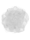 Women's Multifunction Rose Flower Sheer Petal Brooch Pin Hair Tie Clip By The Dozen