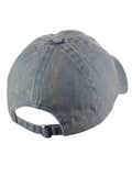 D&Y Unisex Snow Washed Distressed Cotton Twill Precurved Bill Baseball Cap