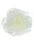 Women's Multifunction Rose Flower Sheer Petal Brooch Pin Hair Tie Clip