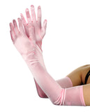 NYFASHION101 Women's Classic Long Opera Length Satin Gloves 16BL