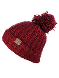 C.C Women's Chenille Soft Stretchy Pom Cuffed Knit Beanie Cap Hat