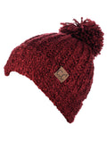 C.C Women's Chenille Soft Stretchy Pom Cuffed Knit Beanie Cap Hat