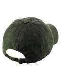 D&Y Unisex Snow Washed Distressed Cotton Twill Precurved Bill Baseball Cap