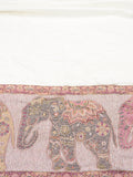 NYFASHION101 Women's Large Soft Embroidered Elephant Scarf Shawl Wrap