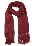 NYFASHION101 Fashionable Sparkly Glitter Thread Lightweight Tassel Scarf