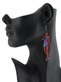Women's Exquisite African Ebony Model Dangle Pierced Earrings, Summer Dress