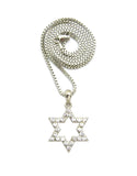 Stone Stud Hollow Star Micro Pendant - Multiple options