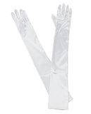 NYFASHION101 Women's Classic Long Opera Length Satin Gloves 16BL