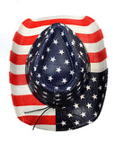 NYFASHION101 USA American Flag Patriotic Cowboy Cowgirl Hat
