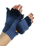 NYfashion101 Exclusive Unisex Two Tone Convertible Flip Glove Mittens